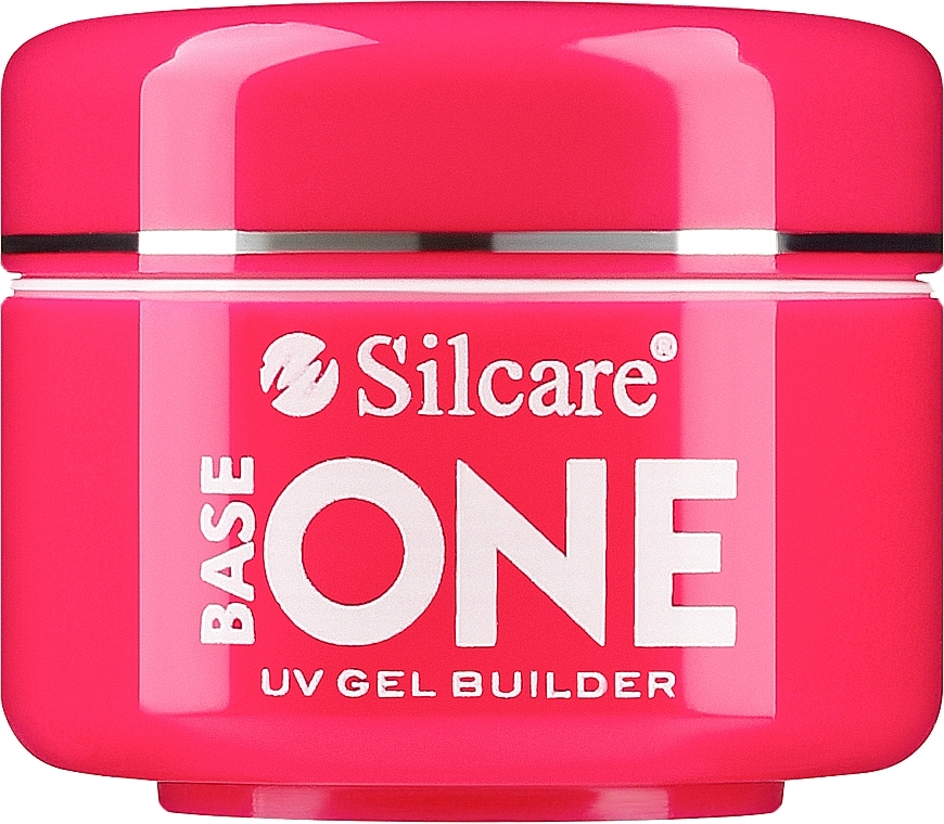 Nail Extension Gel - Silcare Base One UV Gel Builder Pink — photo N1