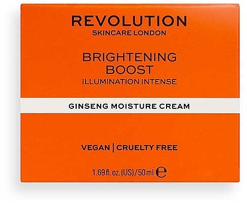 Ginseng Moisturizing Face Cream - Revolution Skincare Moisture Cream With Ginseng Brightening Boost — photo N1