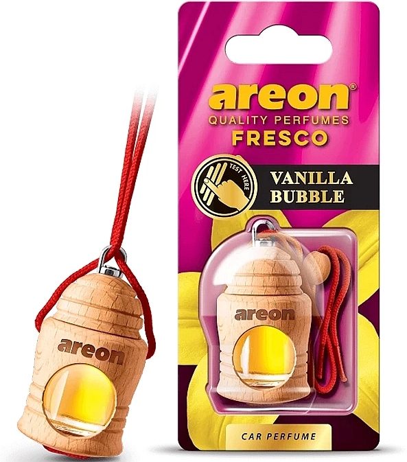 Vanilla & Bubble Gum Car Air Freshener - Areon Fresco Vanilla Bubble — photo N1