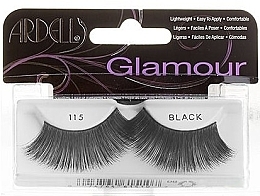 False Lashes - Ardell Glamour Eyelashes Black 115 — photo N3