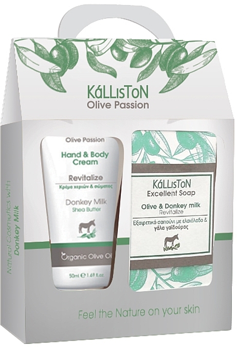 Set - Kalliston Donkey Milk (h/cr/50ml + soap/100g) — photo N1