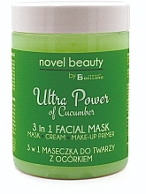 Fragrances, Perfumes, Cosmetics 3-in-1 Face Mask with Cucumber - Fergio Bellaro Novel Beauty Ultra Power Facial Mask