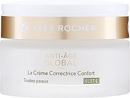 Fragrances, Perfumes, Cosmetics Anti-Age Night Comfort Cream - Yves Rocher Anti-Age Global Night Cream Comfort