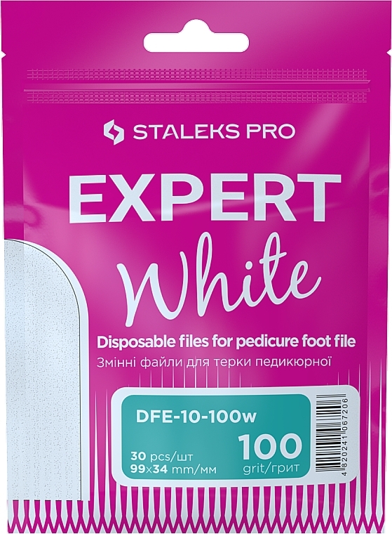 Foot File Refills, 100 grit - Staleks Pro Expert White — photo N4