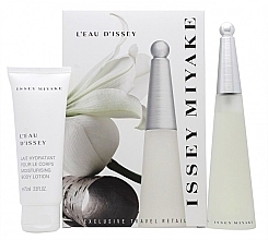 Fragrances, Perfumes, Cosmetics Issey Miyake L'Eau Dissey - Set (edt/50ml + b/lot/75ml)