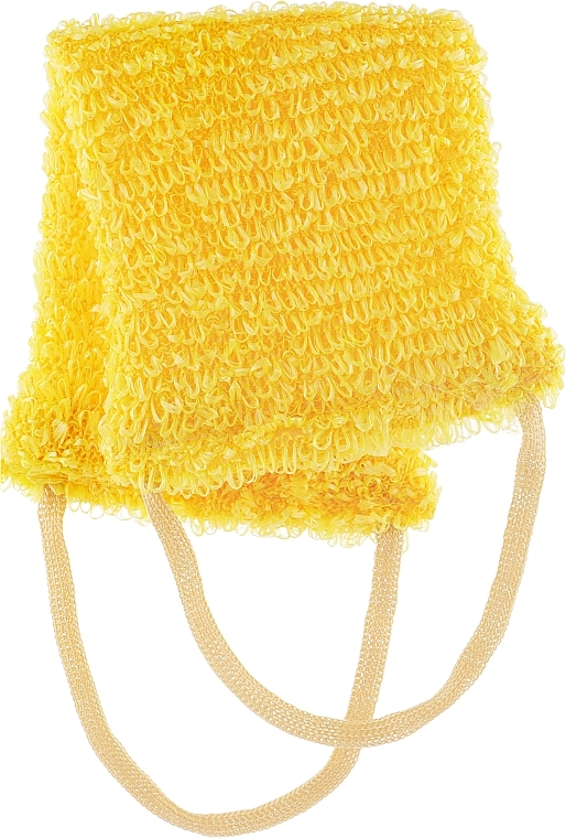 Massage Bath Sponge, yellow - Bul-Bul — photo N1