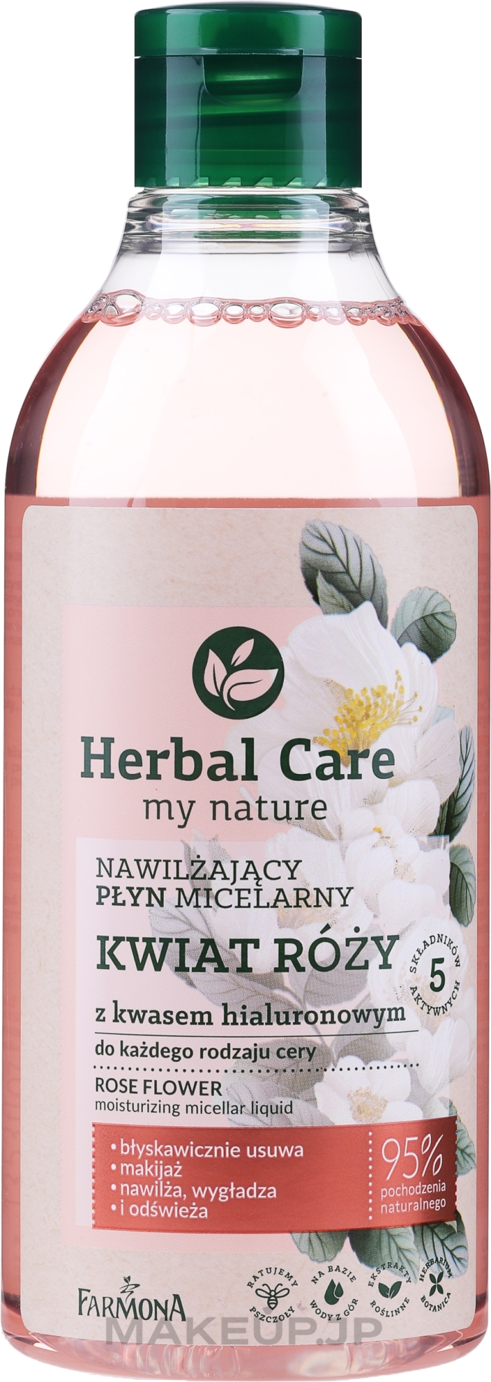 Micellar Water with Hyaluronic Acid "Rose Flower" - Farmona Herbal Care — photo 400 ml