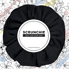 Hair Scrunchie Denim, black "Denim Classic" - MAKEUP Hair Accessories — photo N9