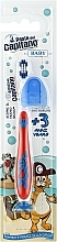 Kids Toothbrush 3+, soft, red with cat - Pasta Del Capitano — photo N1
