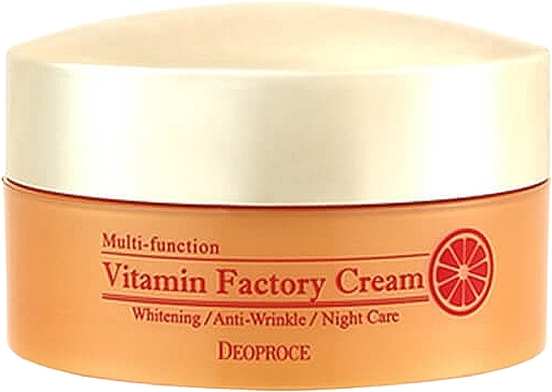 Multifunctional Vitamin Face Cream - Deoproce Multi-Function Vitamin Factory Cream — photo N1
