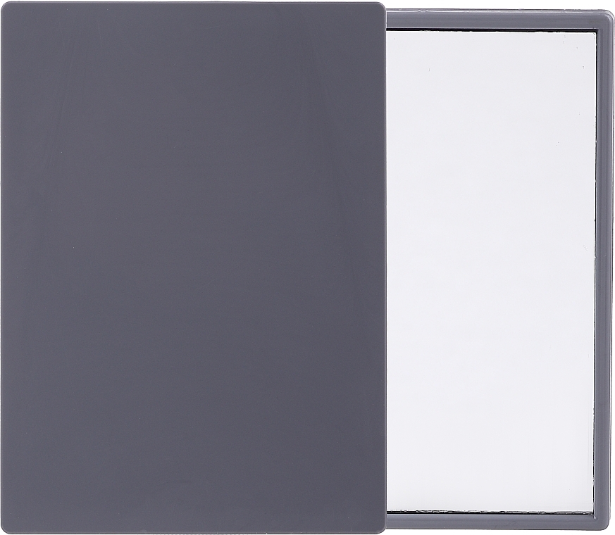 Compact Rectangular Mirror, in gray frame - Donegal Mirror — photo N1