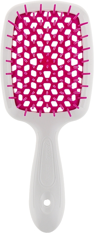 Hair Brush, white/fuchsia - Janeke Superbrush Small The Original — photo N1