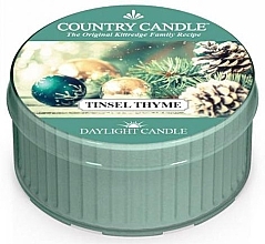 Fragrances, Perfumes, Cosmetics Tea Light Candle - Country Candle Tinsel Thyme Daylight