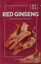 Facial Red Ginseng Sheet Mask - The Saem Natural Red Ginseng Mask Sheet — photo N5