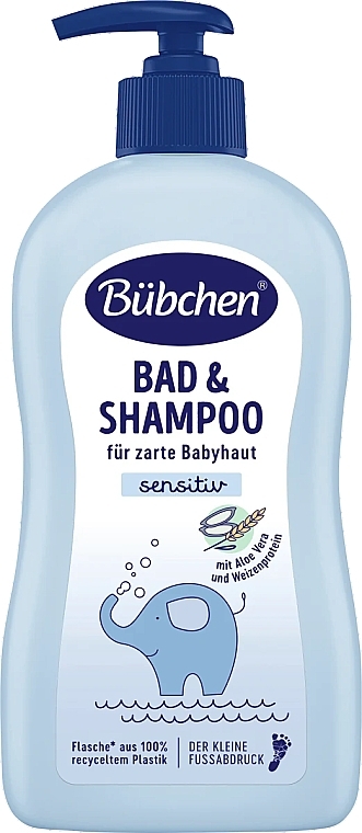 Aloe Vera Baby Shampoo - Bubchen Bad & Shampoo Sensitiv — photo N1