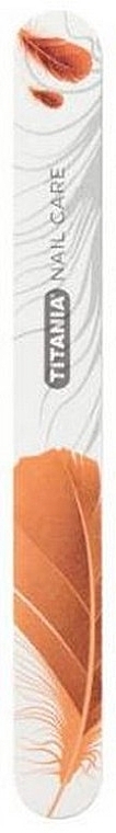 Feather Nail File, 17.8 cm, double-sided, 180/220, 1221 B, orange - Titania — photo N5