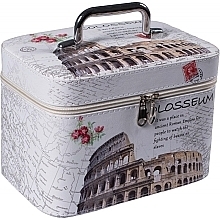 Fragrances, Perfumes, Cosmetics Makeup Bag "Rome/Colosseum M", 98871, white - Top Choice