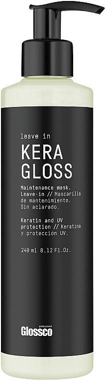 Leave-In Keratin Mask - Glossco KeraGloss Maintenance Mask — photo N2