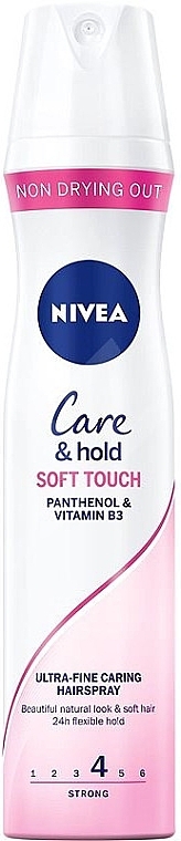 Strong Hold Hair Spray - Nivea Care & Hold Soft Touch — photo N1