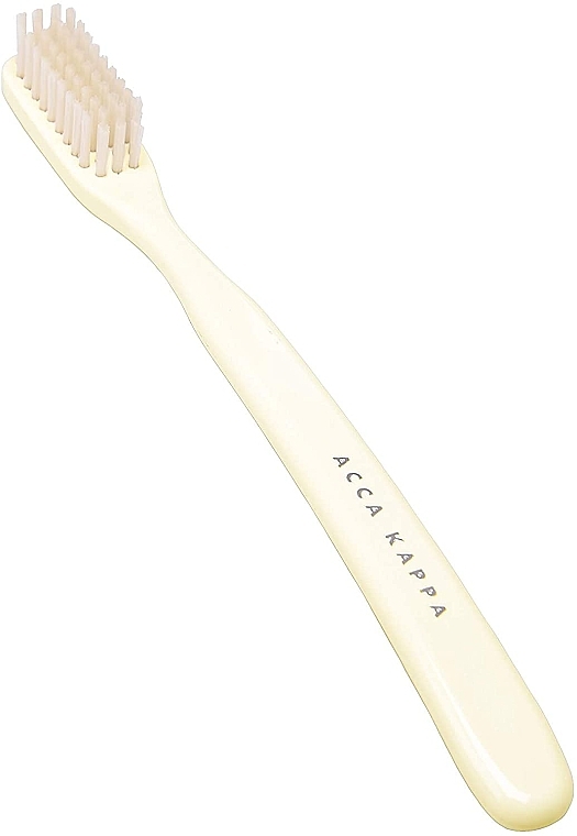 Toothbrush - Acca Kappa Vintage Collection Medium Pure Bristle Toothbrush White — photo N1
