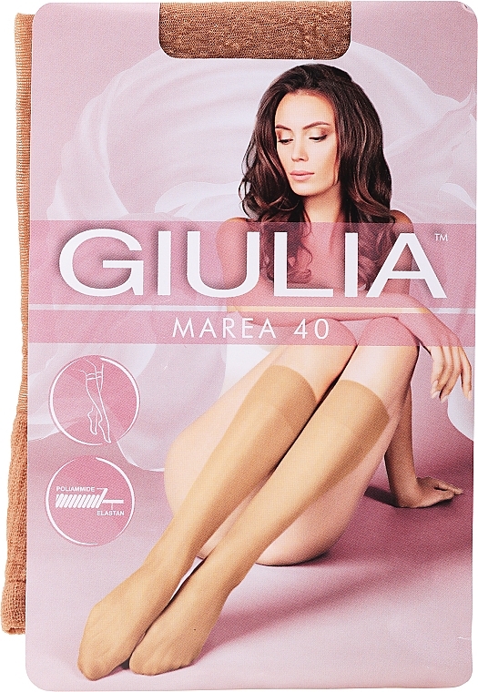 Knee-highs for Women "Marea Gambaletto" 40 Den, 2 pairs, visone - Giulia — photo N11