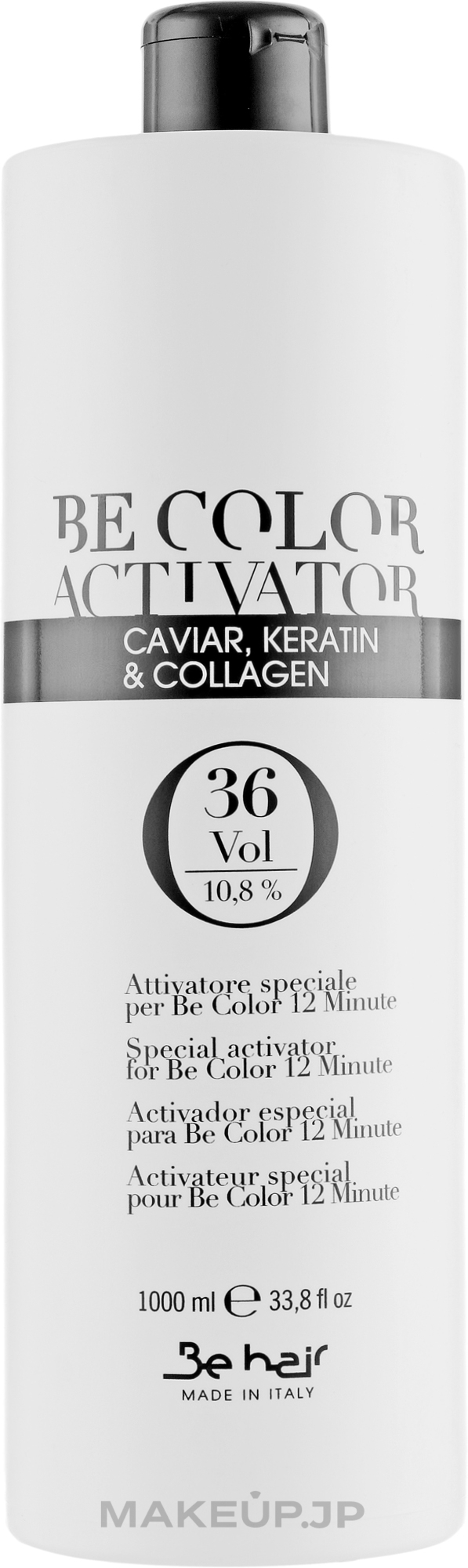 Oxidizer, 10.8% - Be Hair Be Color Activator with Caviar Keratin and Collagen — photo 1000 ml