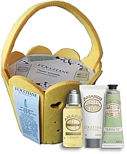 Fragrances, Perfumes, Cosmetics Set - L'Occitane Almond Basket 2023 (sh/oil/35ml + milk/20ml + h/cr/30ml)