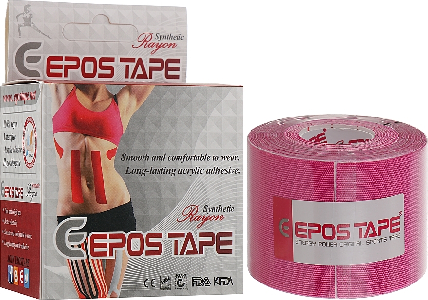Kinesio Tape, pink - Epos Tape Rayon — photo N10
