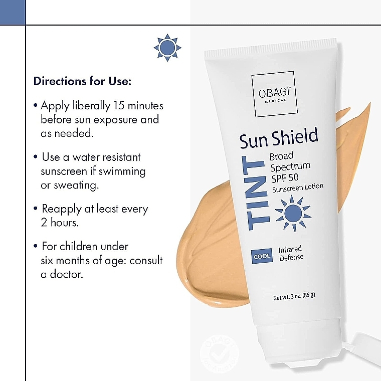 Facial Sun Cream - Obagi Medical Sun Shield Tint Broad Spectrum SPF 50 — photo N3