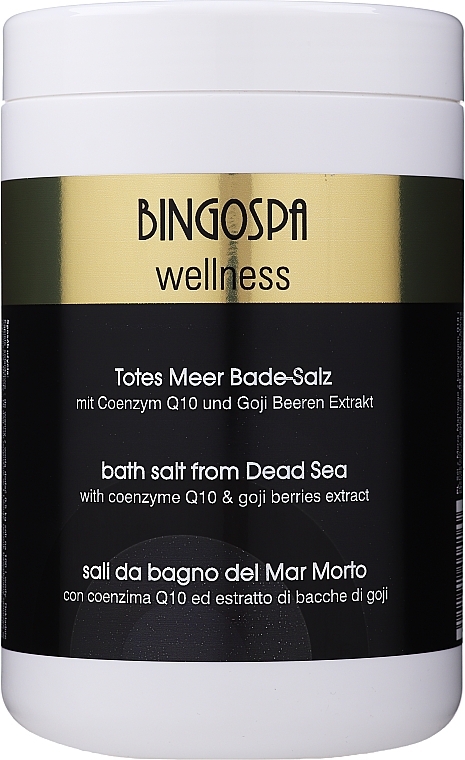 Coenzyme Q10 & Goji Berry SPA Dead Sea Salt - BingoSpa Salt For Bath SPA of Dead Sea — photo N1