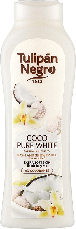 Gentle Coconut Shower Gel - Tulipan Negro Coco Pure White Shower Gel — photo N1