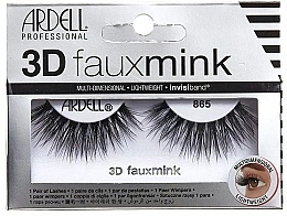 False Lashes - Ardell 3D Faux Mink 865 Black — photo N6