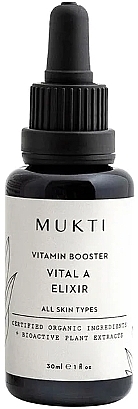 Vitamin Face Booster 'Vital A' - Mukti Organics Vitamin Booster Elixir — photo N1