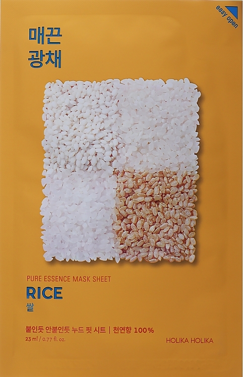 Sheet Mask "Rice" - Holika Holika Pure Essence Mask Sheet Rice — photo N7