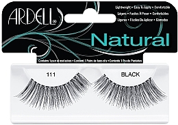 False Lashes - Ardell Natural Eye Lashes Black 111 — photo N1