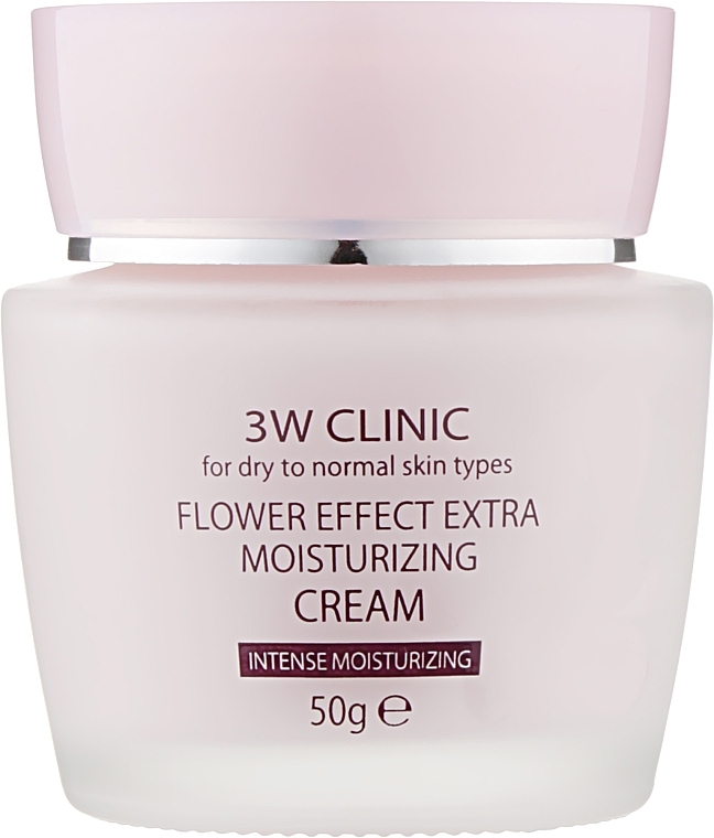 Moisturizing Face Cream - 3W Clinic Flower Effect Extra Moisturizing Cream — photo N8