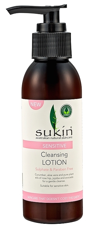 Cleansing Face Lotion - Sukin Sensitive Cleansing Lotion — photo N1