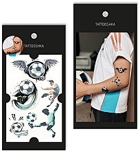 Fragrances, Perfumes, Cosmetics Kids Temporary Tattoo Set "Football" - Tattooshka