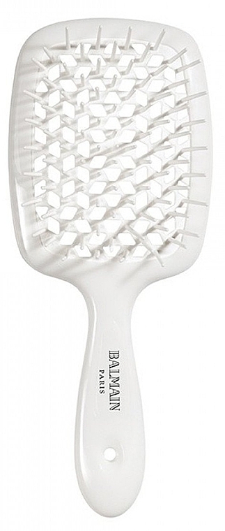 Detangling Hair Brush, white - Balmain Paris Hair Couture White Detangling Brush — photo N2