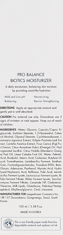 Moisturizing Probiotic Face Cream - Dr.Ceuracle Pro Balance Biotics Moisturizer — photo N48