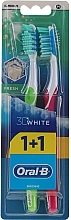 Toothbrushes Set, 40 Medium, light green+pink - Oral-B Advantage 3D Fresh — photo N1