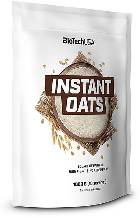 Oatmeal Meal Replacement, unflavored - BioTech Instant Oats — photo N1