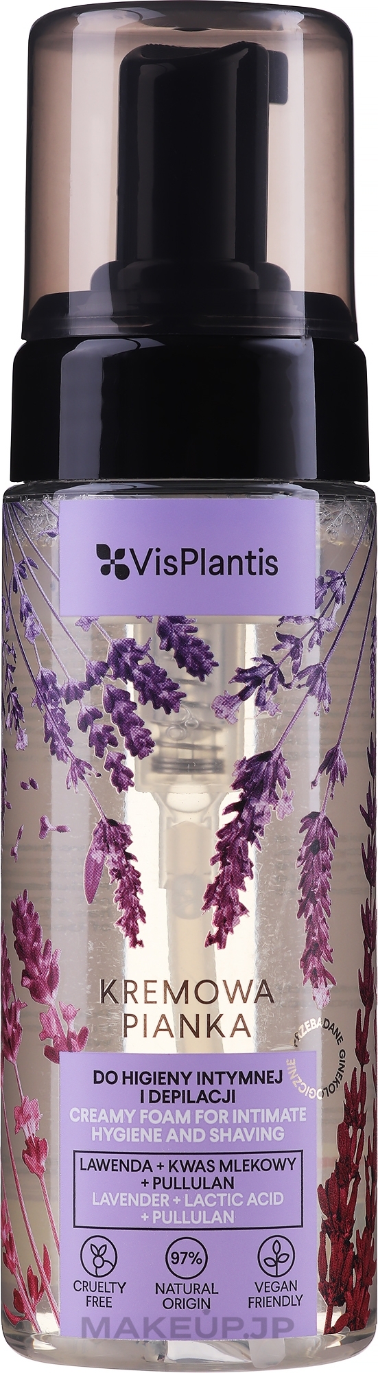 Intimate Wash Foam "Lavender & Lactic Acid" - Vis Plantis Intimate Hygiene Foam — photo 170 ml