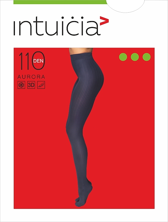 Tights "AURORA" 110 Den, black - Intuicia — photo N10