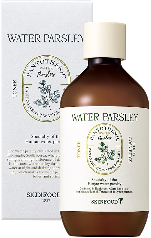 Face Tonic with Parsley Extract - Skinfood Pantothenic Water Parsley Toner — photo N4
