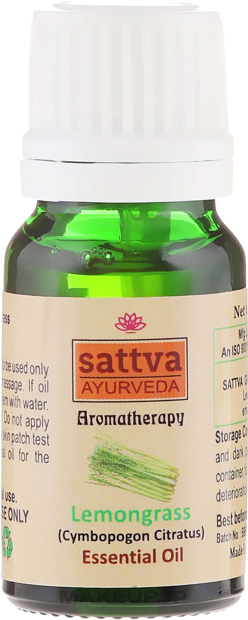 Essential Oil "Lemongrass" - Sattva Ayurveda Lemongrass Essential Oil — photo 10 ml