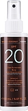 Fragrances, Perfumes, Cosmetics Sunscreen Body Spray - Korres Walnut + Coconut Clear Sunscreen Body SPF20