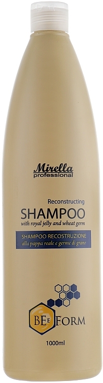 Repairing Shampoo with Royal Jelly & Wheat Proteins - Mirella Professional Bee Form Reconstructing Shampoo — photo N28