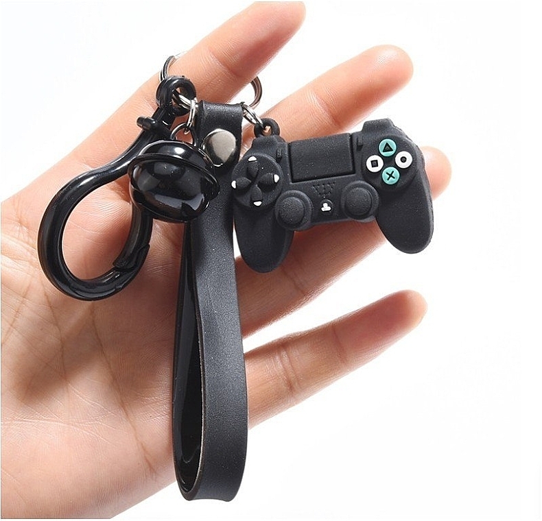 Joystick Key Ring, black - Ecarla	 — photo N2