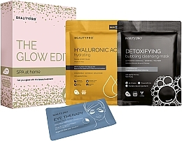 Fragrances, Perfumes, Cosmetics Set - BeautyPro Spa At Home The Glow Edit (mask/18g + eye/mask/3.5g + mask/25ml)